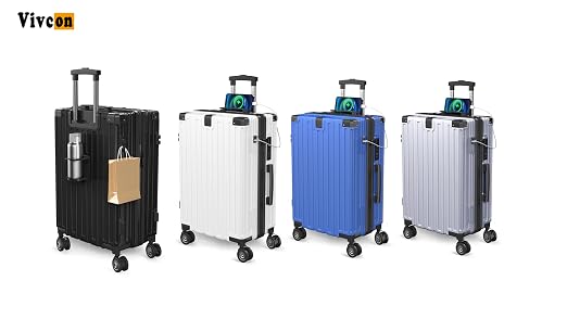 Amazon | [Vivcon] スーツケース 拡張機能付き 多機能 キャリーケース