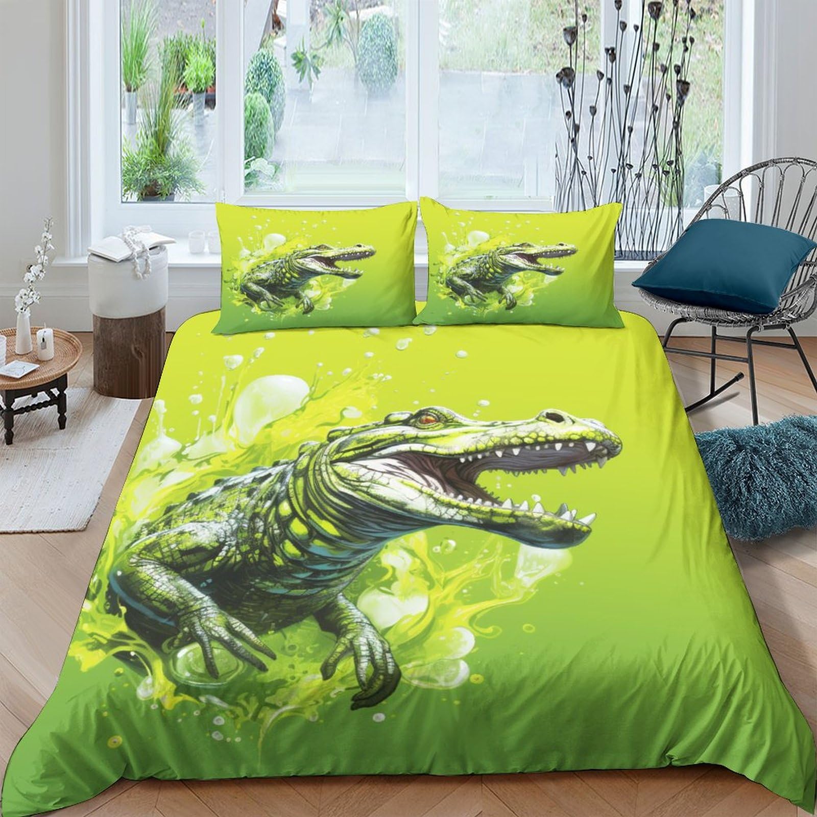 Parure de lit facile d'entretien avec fermeture éclair pour chambre d'enfant
