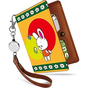 Amazon | [Pretimo] パスケース 定期入れ リール付き かわいい レトロ 