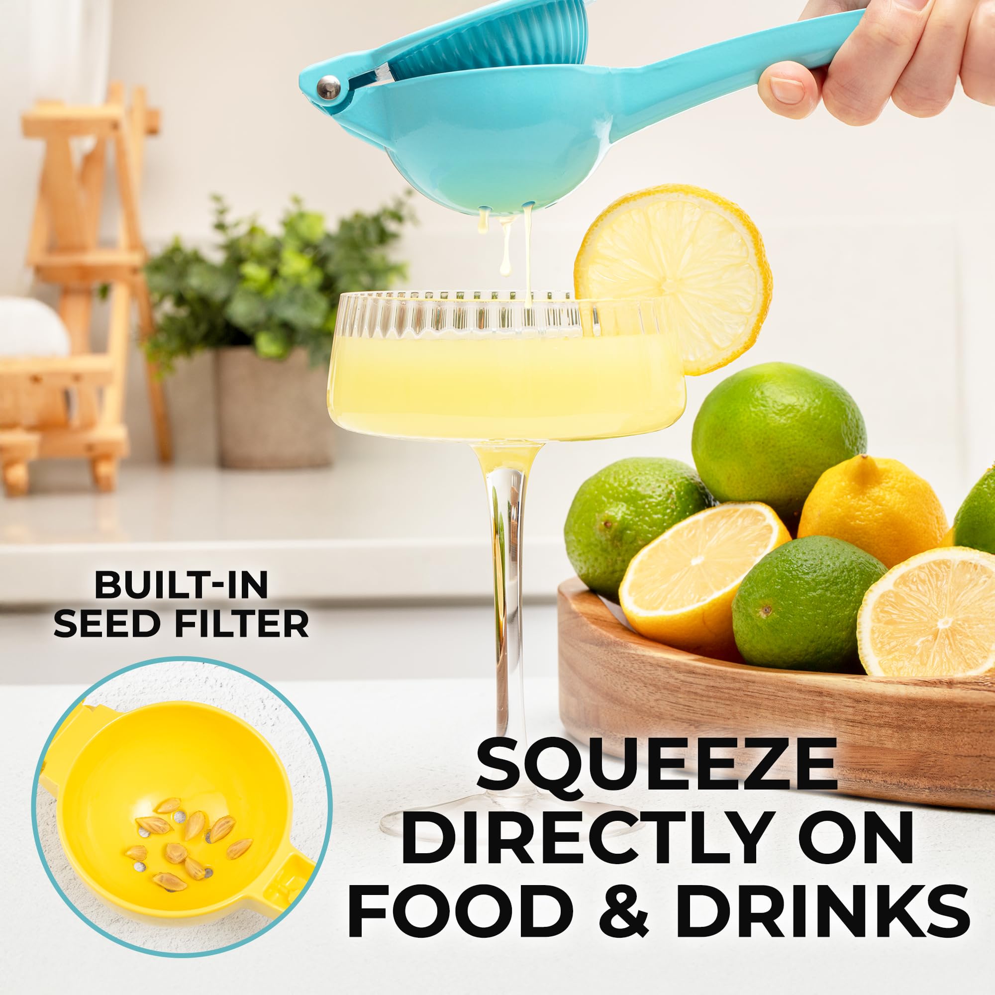 Amazon.com: Zulay Premium Quality Metal Lemon Squeezer, Citrus