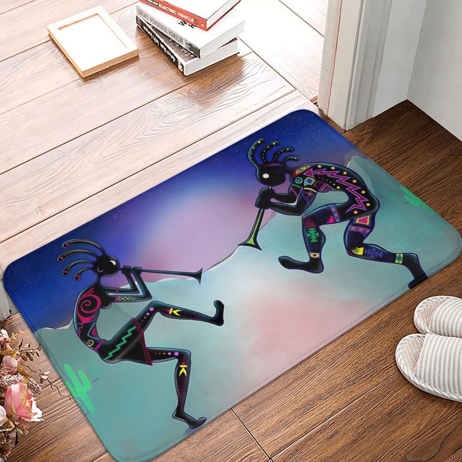 Tapis de balcon Kokopelli Hopi pour une décoration d'intérieur style désert
