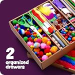 Arts and Craft Kit Vault - 1000+ Piece Crafts Kit Library in a Box for Kids Ages 8 9 10 11 & 12 Year Old Girls & Boys - Crafting Supplies Set Kits - Gift Ideas for Preschool Kids Project Activity