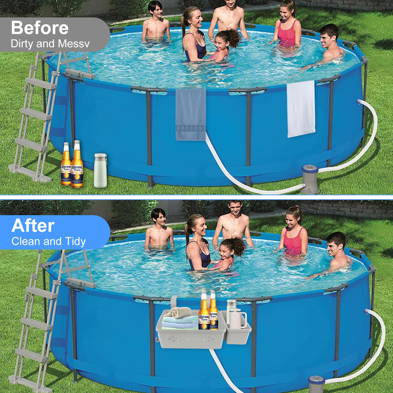 Pool Matching Set Snapklik.com : Yutesiri Pool Storage Basket, Poolside Storage Basket 2 ...