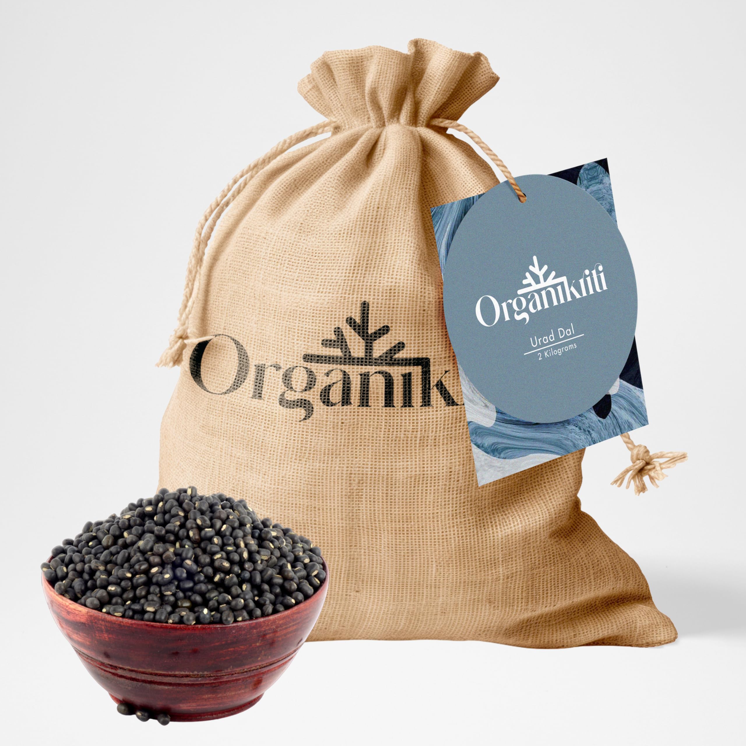 Organikriti Organic Urad Dal - 2 KG | Rich in Protein | Black Gram Whole | No Additives | 100% Organic and Healthy | Chemical Free & Pesticides Free (B0CFHS4FS7) Amazon Price History, Amazon Price Tracker