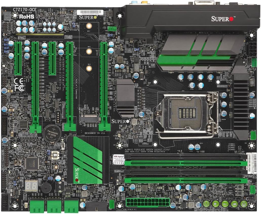 Supermicro ATX DDR4 LGA 1151 Motherboard C7Z170-OCE-O