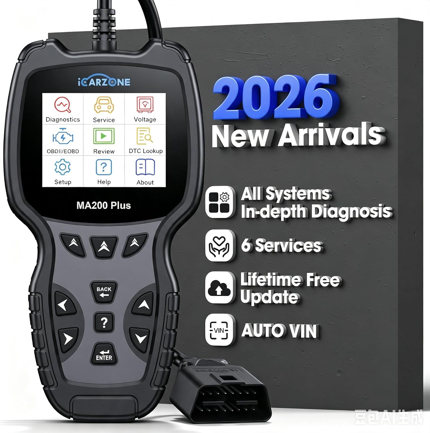 iCarzone MA200 Plus handheld all-system automotive diagnostic scanner