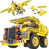 GILI STEM Building Toy for Boys 8-12 - Dump Truck or Airplane 2 in 1 Construction Engineering Kit 361pcs Best Gift for Kids Age 6 7 8 9 10 11 12 Years Old