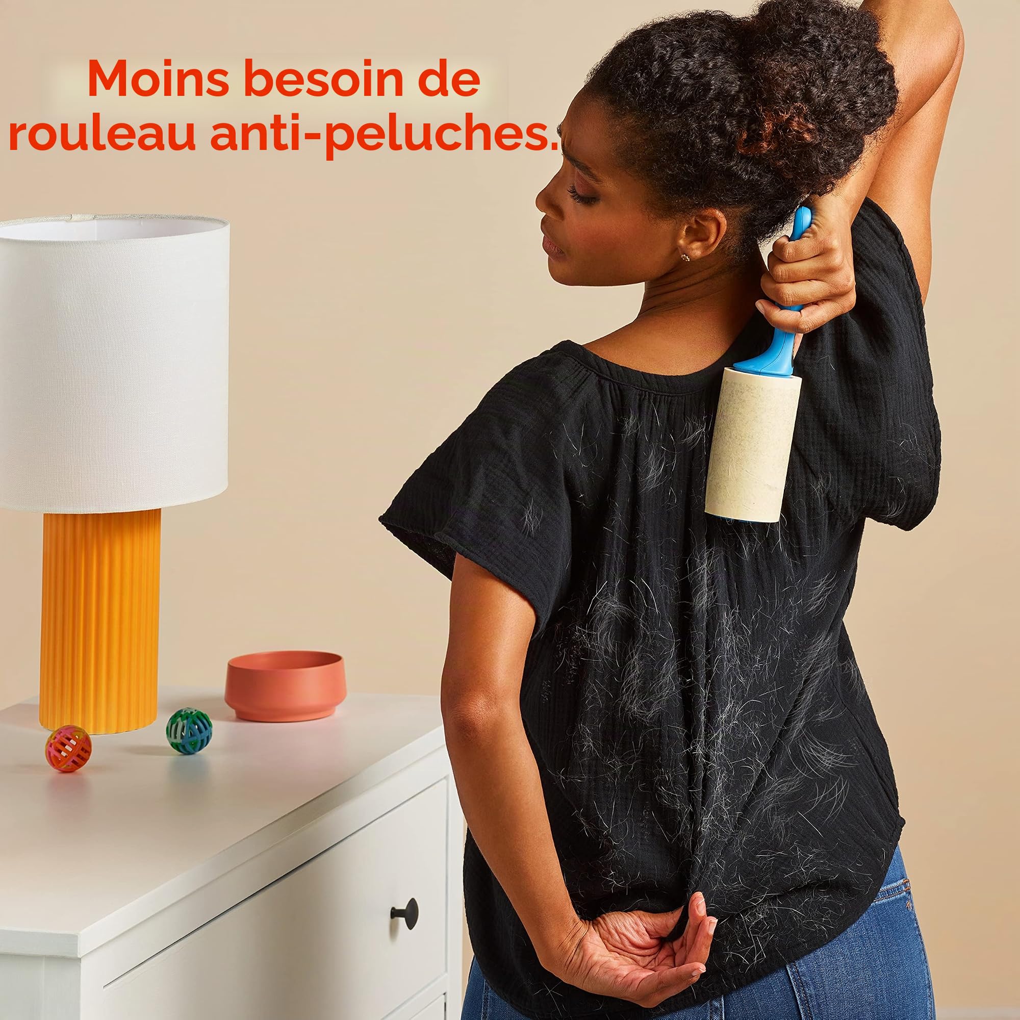 Bounce Lot de 180 feuilles de séchage pour poils d'animaux et peluches avec 3 filtres anti-poils d'animaux, parfum frais