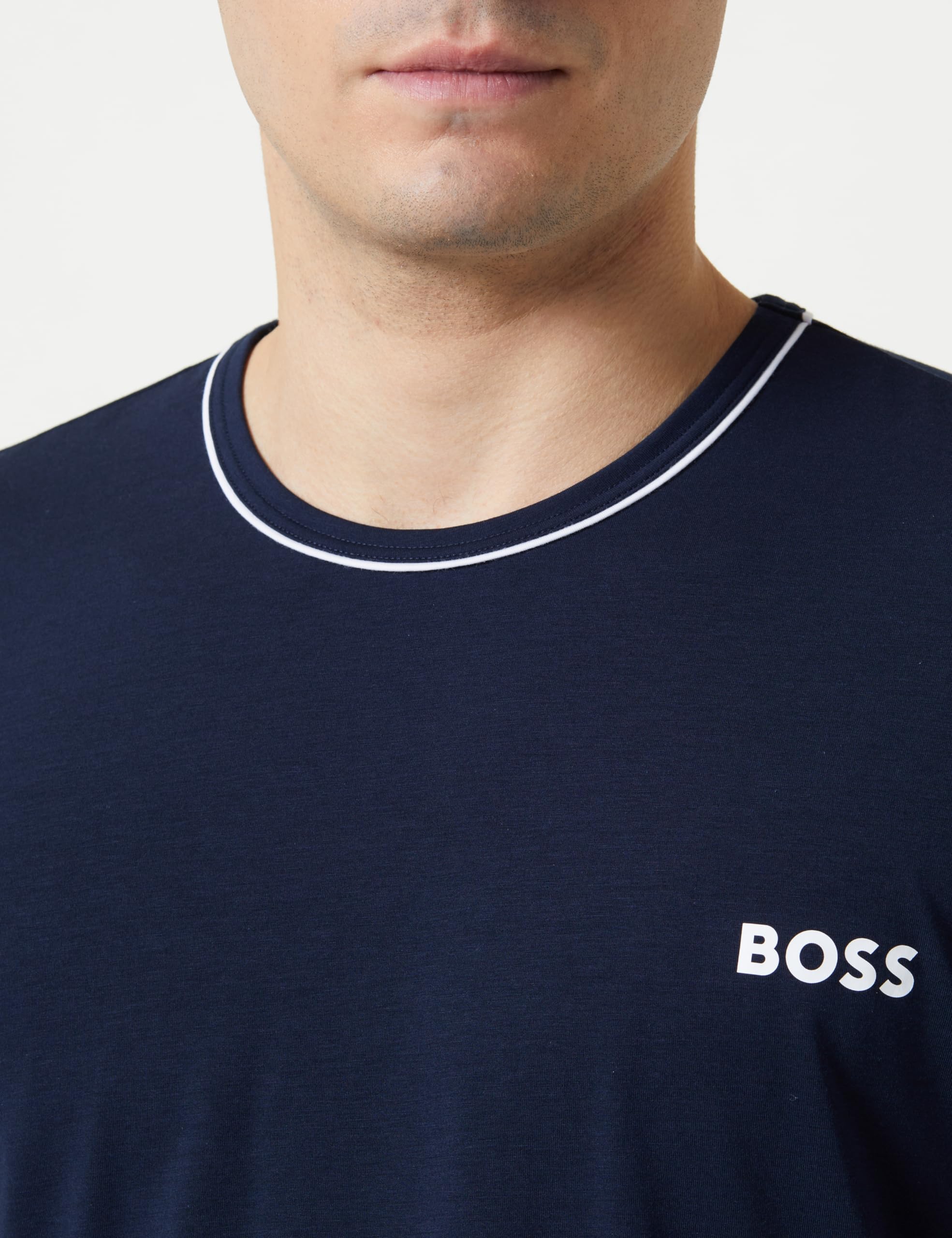 Boss Camiseta de Pijama Balance LS para Hombre, Dark Blue403., L