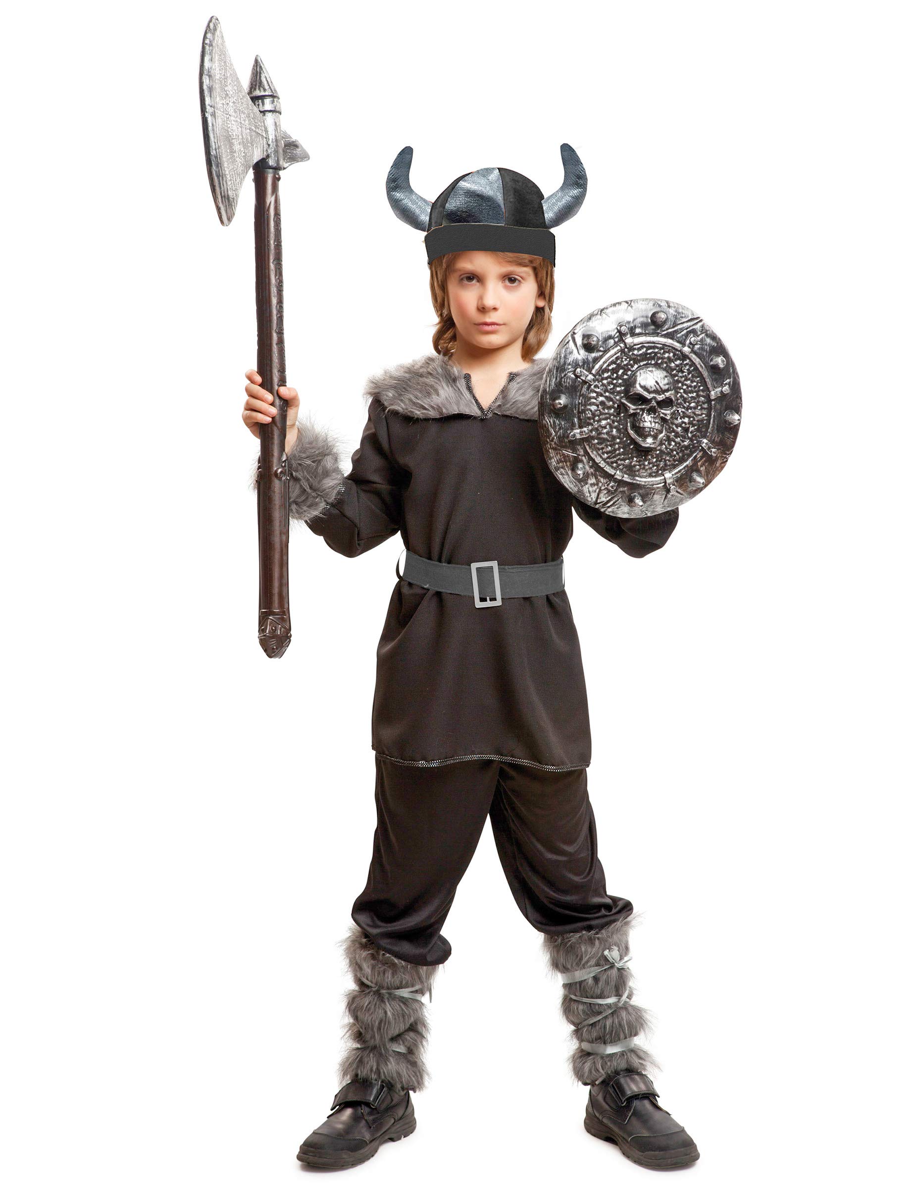 Déguisement Viking Sauvage Pour Homme - Taille S - Complet Avec Casque Et Accessoires