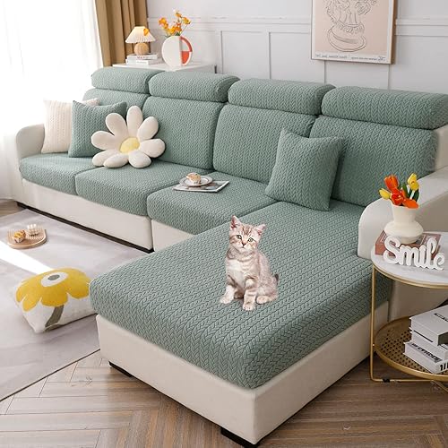 Vista 98 de Fundas para sofá, fundas universales mágicas para sofá, fundas elásticas para sofá en forma de L para sofá seccional, funda para sofá de 3 cojines