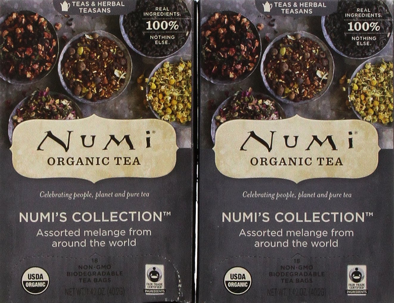Numi'S Collection; Assorted MelangeUSDA OrganicFair Trade CertifiedFair Trade CertifiedFair Trade Certified