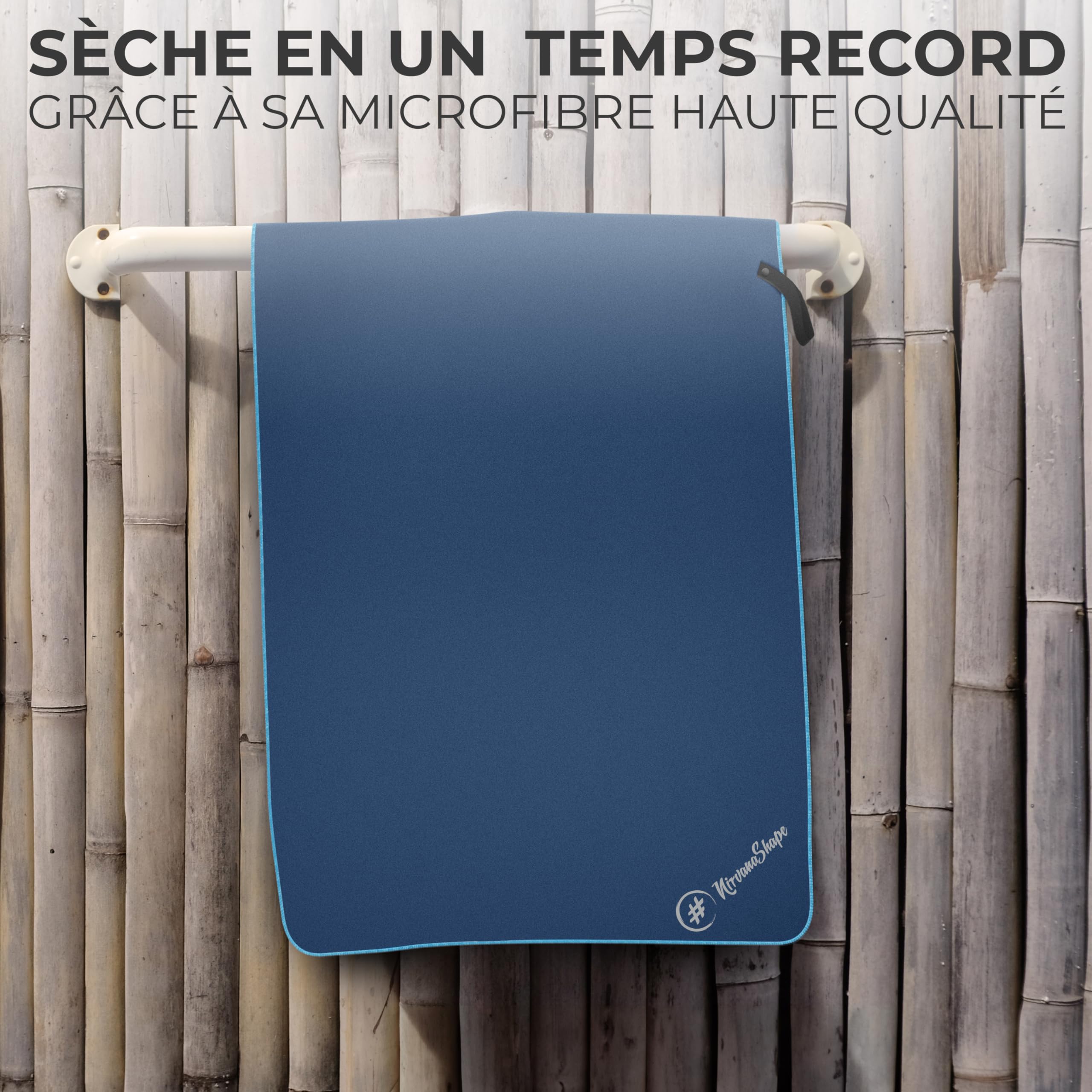 NirvanaShape Serviette Microfibre| Séchage Rapide, Légère, Absorbante | Serviette de Sport/Serviette de Bain de Voyage| Idéal pour Le Sport, Le Plein Air, la Plage, Le Camping et Le Sauna