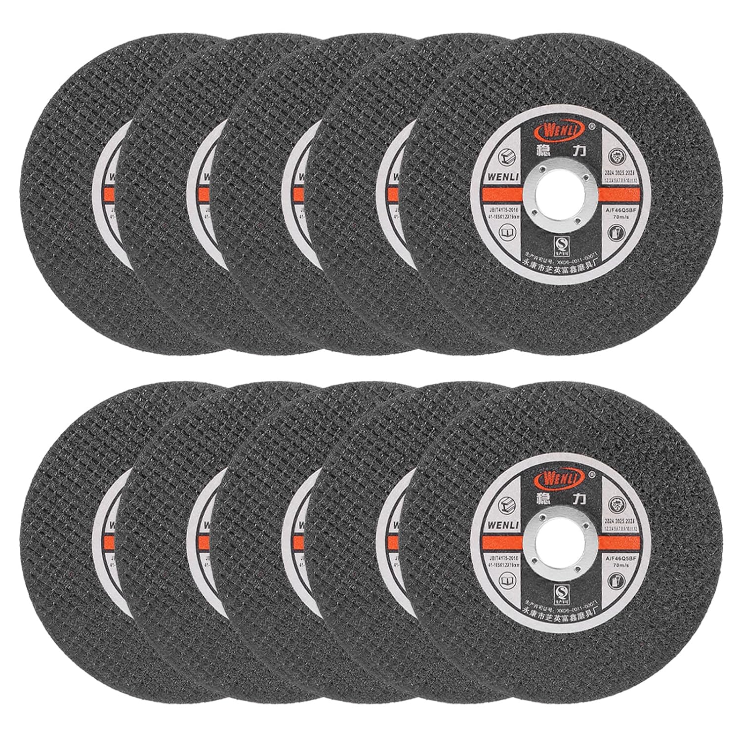 HARFINGTON 10pcs Cut Off Wheels 4-1/8" x 1/20" x 5/8" Ultra Thin Cutting Wheel Angle Grinder Cut-Off Discs General Metal Cutting Disc for Stainless Steel Cast Iron Copper, Black