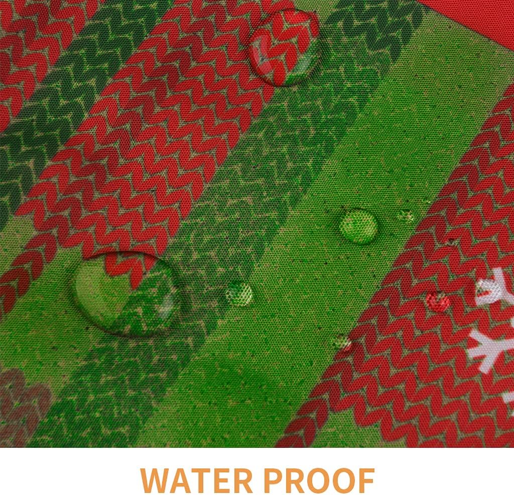 Christmas Shower Curtain Set with Bath Mat (Red House&Truck)