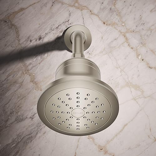 Miniatura 5 de KOHLER K-33631-G-BN Cinq Cabezal de ducha con filtro de una sola función, 1,75 gpm, níquel cepillado vibrante