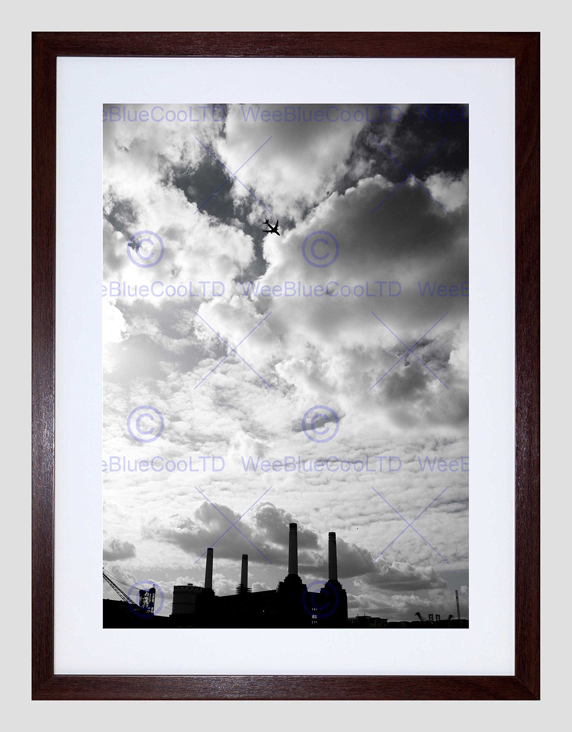 Wee Blue Coo Photo Architecture Transport Battersea Power Station Jet Framed Wall Art Print