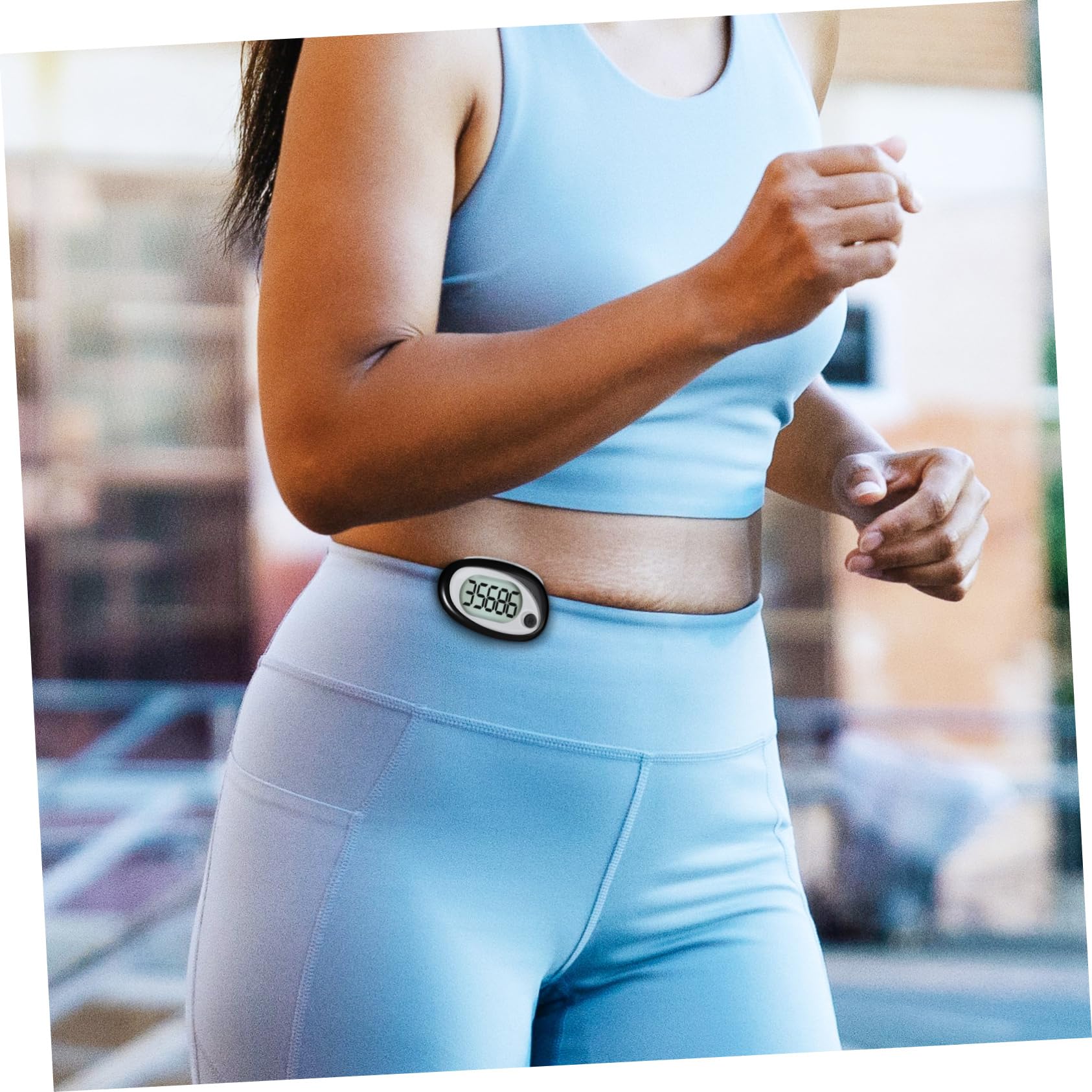 UPKOCH Podomètre Marche pour Compteur De Pas Portable Pas Cheville Clé D Jogging Fitness Compteur De Pas Sangle Clips Sportifs Compteur De Pas Clip sur Compteur De Pas Électronique