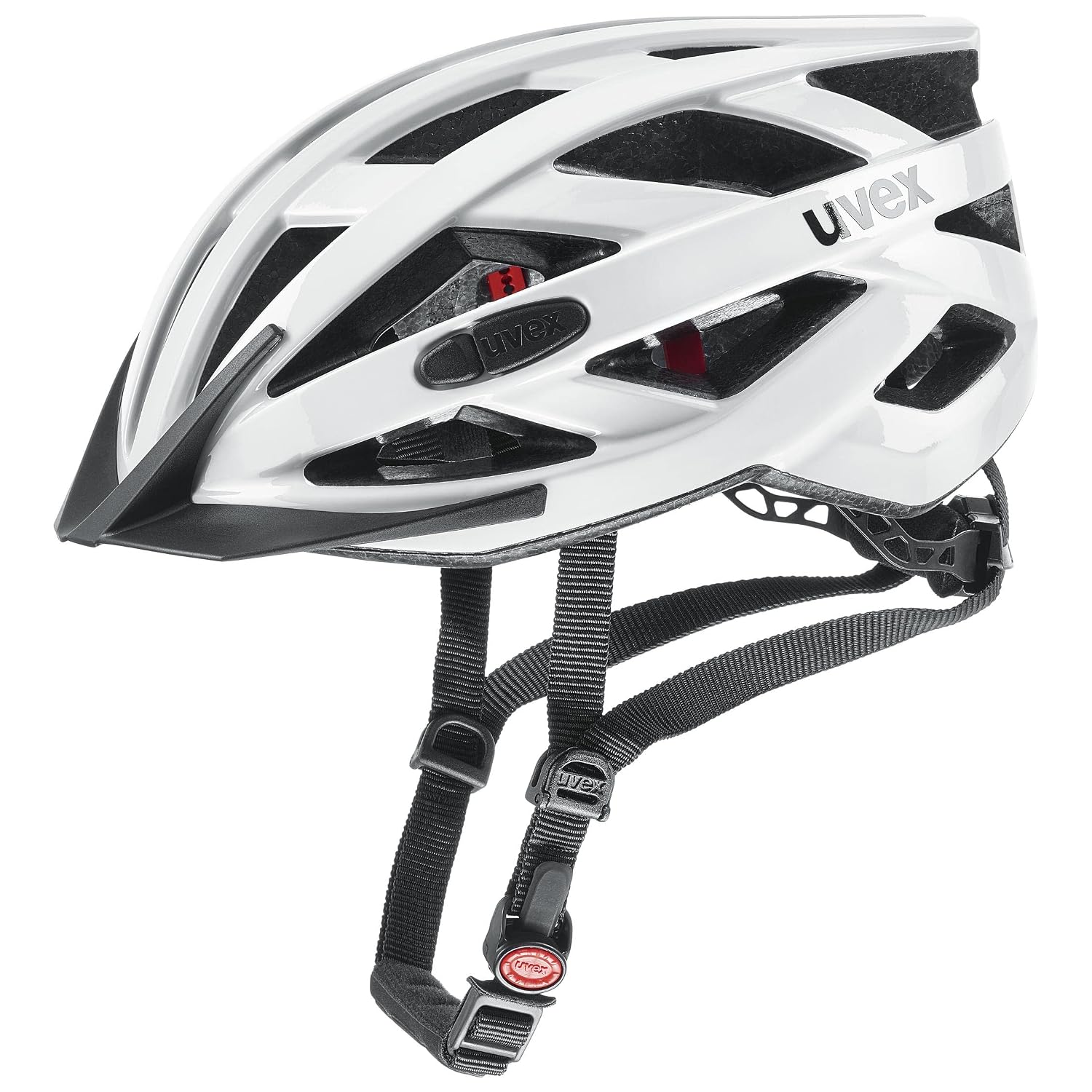 uvex 24ベンチレーションの自転車ヘルメット。通気口24個で通勤向けの設計
