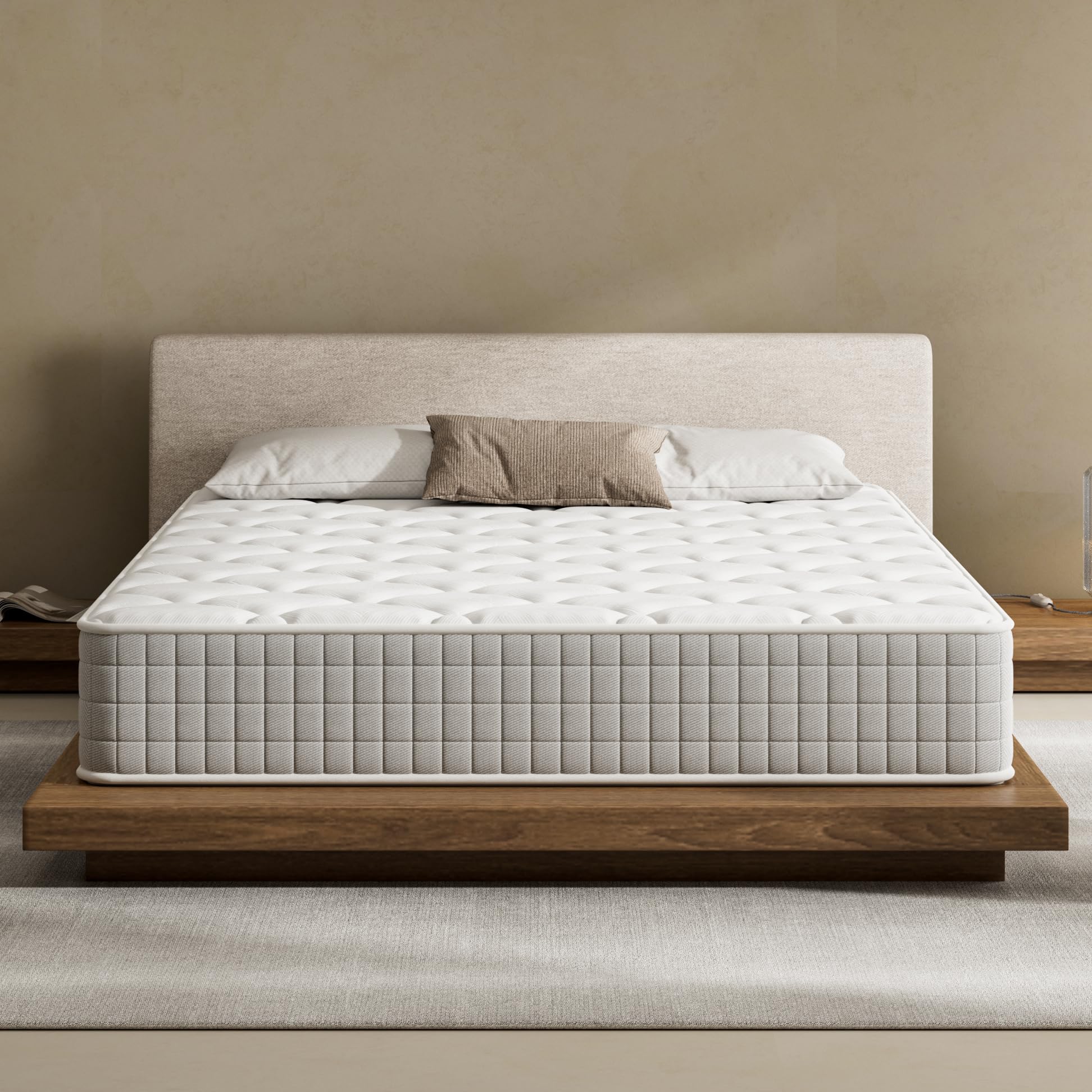TEENO Matelas 160x200 | 30 cm Épaisseur | Mousse à Mémoire de Forme | Certifié Oeko-TEX | Réversible Mi-Ferme & Ferme | Anti-Transpiration | Isolation des mouvements | Matelas 2 Personnes