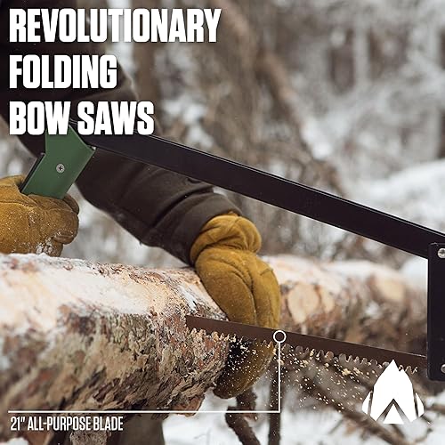 Miniatura 6 de AGAWA - Kit BOREAL21 para bosques - Incluye sierra plegable de 21", funda de cuero, hoja de sierra multiusos de 21" y hoja de sierra agresiva de 21"