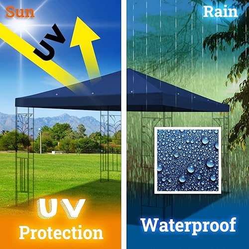 Miniatura 8 de BenefitUSA Cubierta superior de toldo de repuesto para cenador de 119 x 119 pulgadas