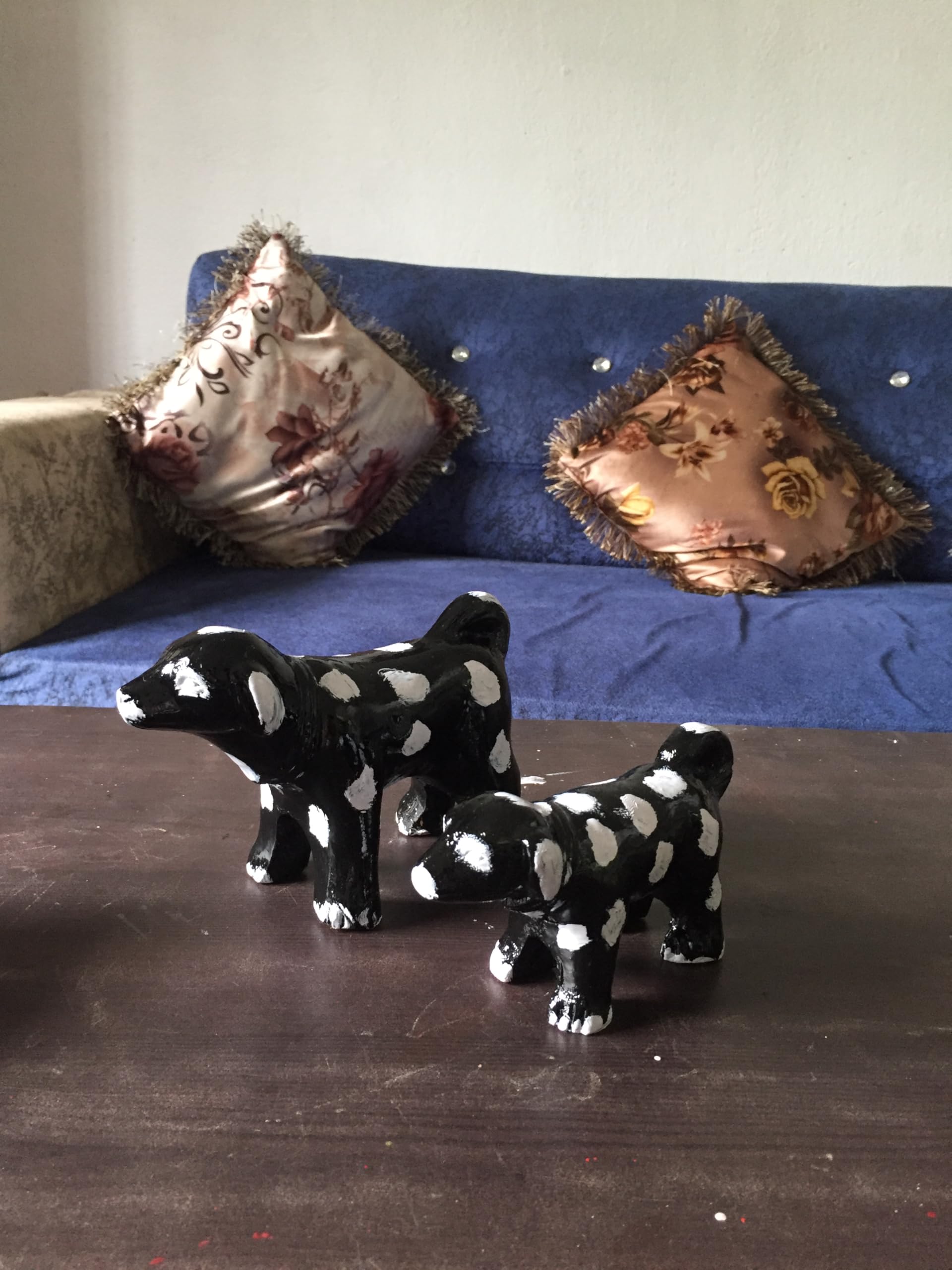 Colorful Clay Dog Statue - Wealth & Luck Decor -9 Colorful Clay Dog Statue - Wealth & Luck Decor -9
