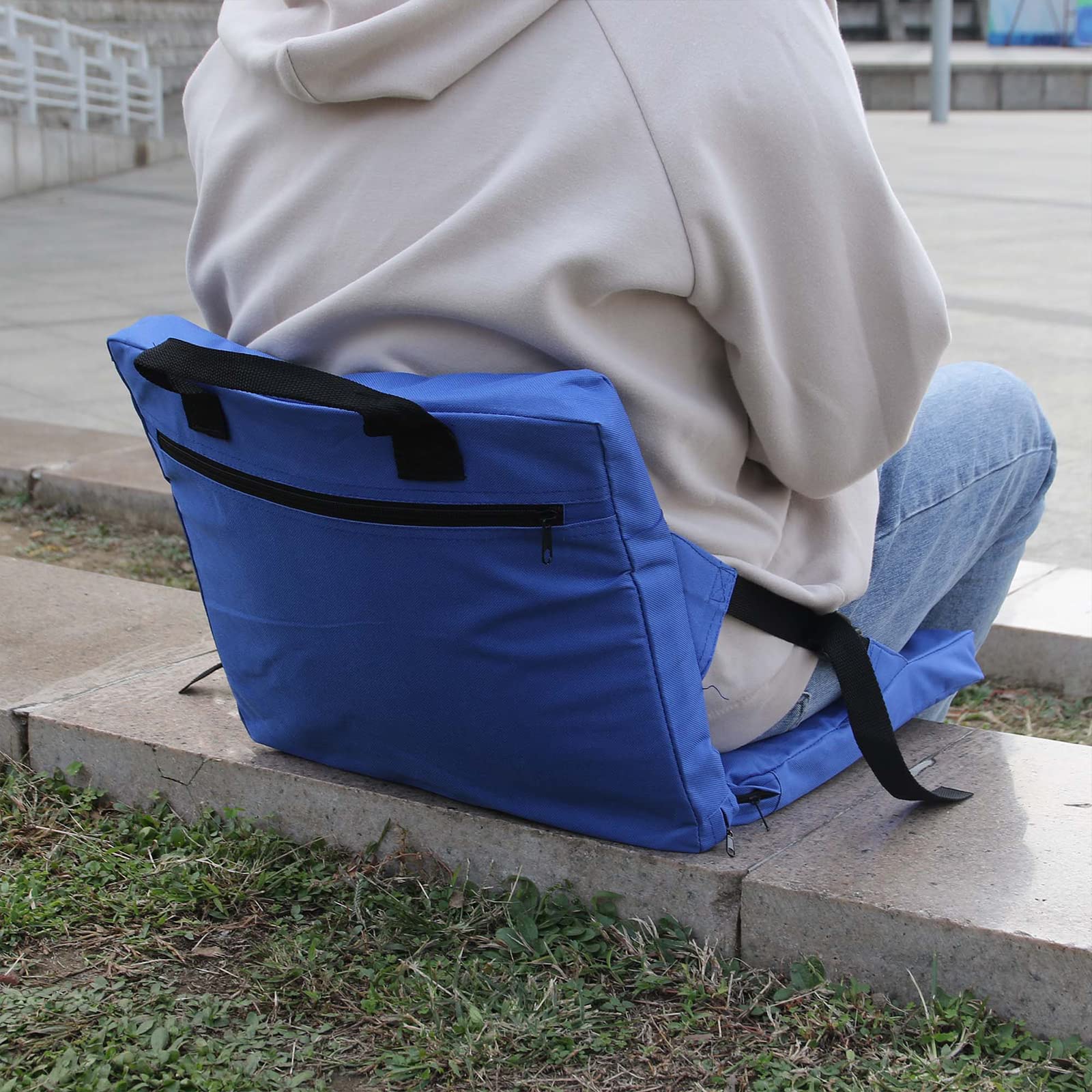 Yosoo Health Gear Siège de Stade Pliable Rembourré, Dossier Confortable, Tissu Oxford 600D, Sangles Réglables, pour Gradins Camping Randonnée