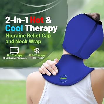 Migraine Relief Cap & Neck Ice Pack Wrap Set