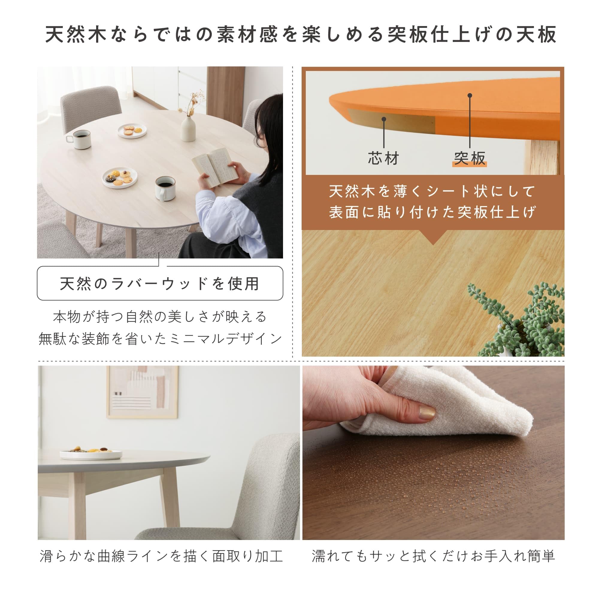 VENTOTA サイド 直径110cm ダイニングテーブル 丸テーブル Amazon｜VENTOTA ホワイト 直径110cm ダイニングテーブル 丸テーブル ダイニングテーブル