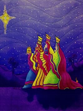 Art Needlepoint Magi Canvas by Denyse DAR