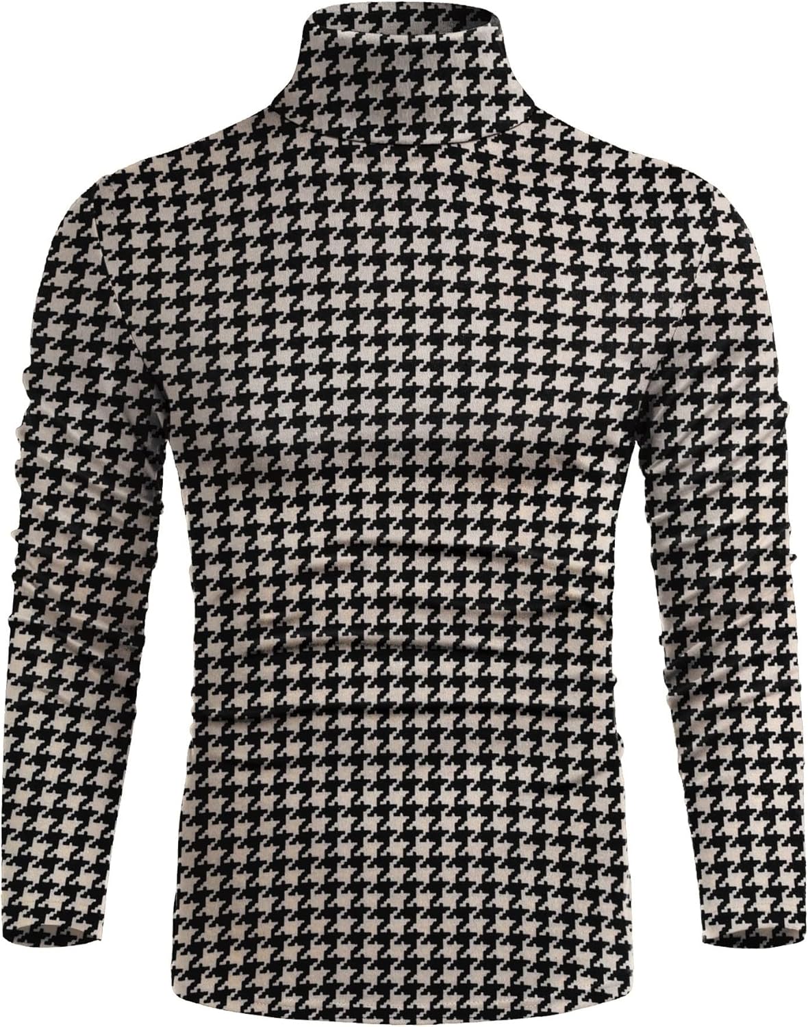 Poriff Men's Casual Slim Fit Basic Tops Knitted Lightweight Turtleneck Pullover Sweater - Image 2