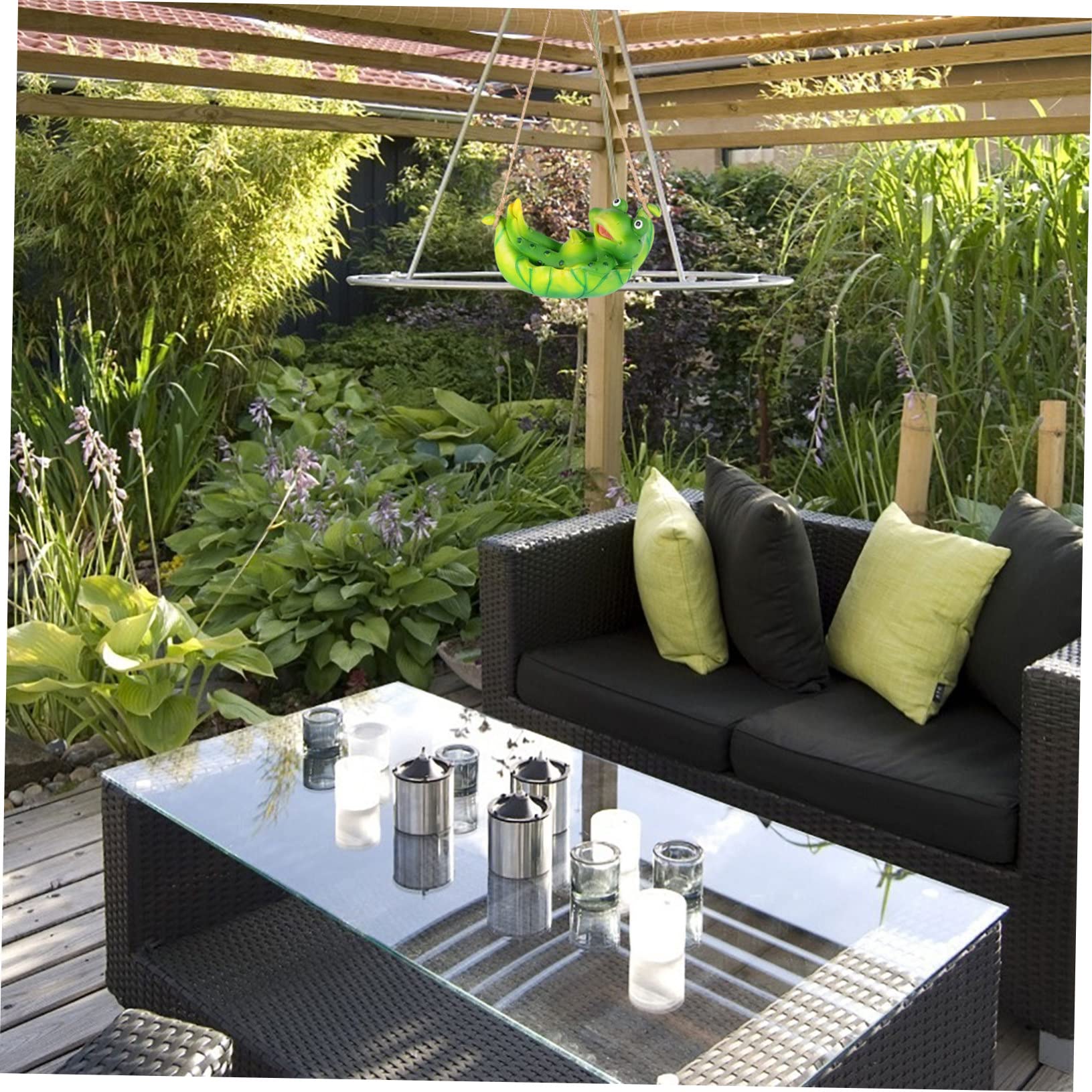 TOYANDONA 2stücke Hängende Frösche Deko Lustige Gartenornamente Für Innen Und Außenbereich Dekoration Für Garten Und Balkon Nicht Verblassend Für Gartenliebhaber