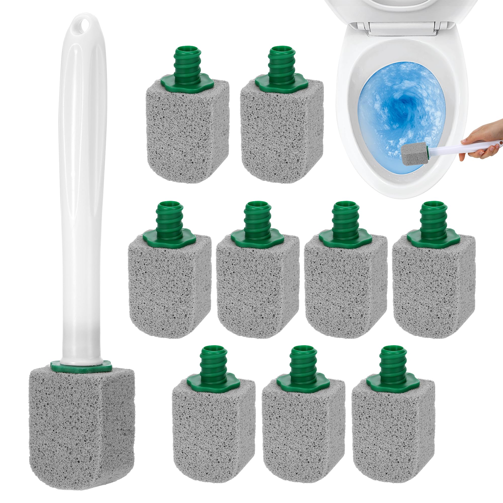 10Pc Pumice Stone for Toilet Toilet Pumice Cleaning Stone with Handle