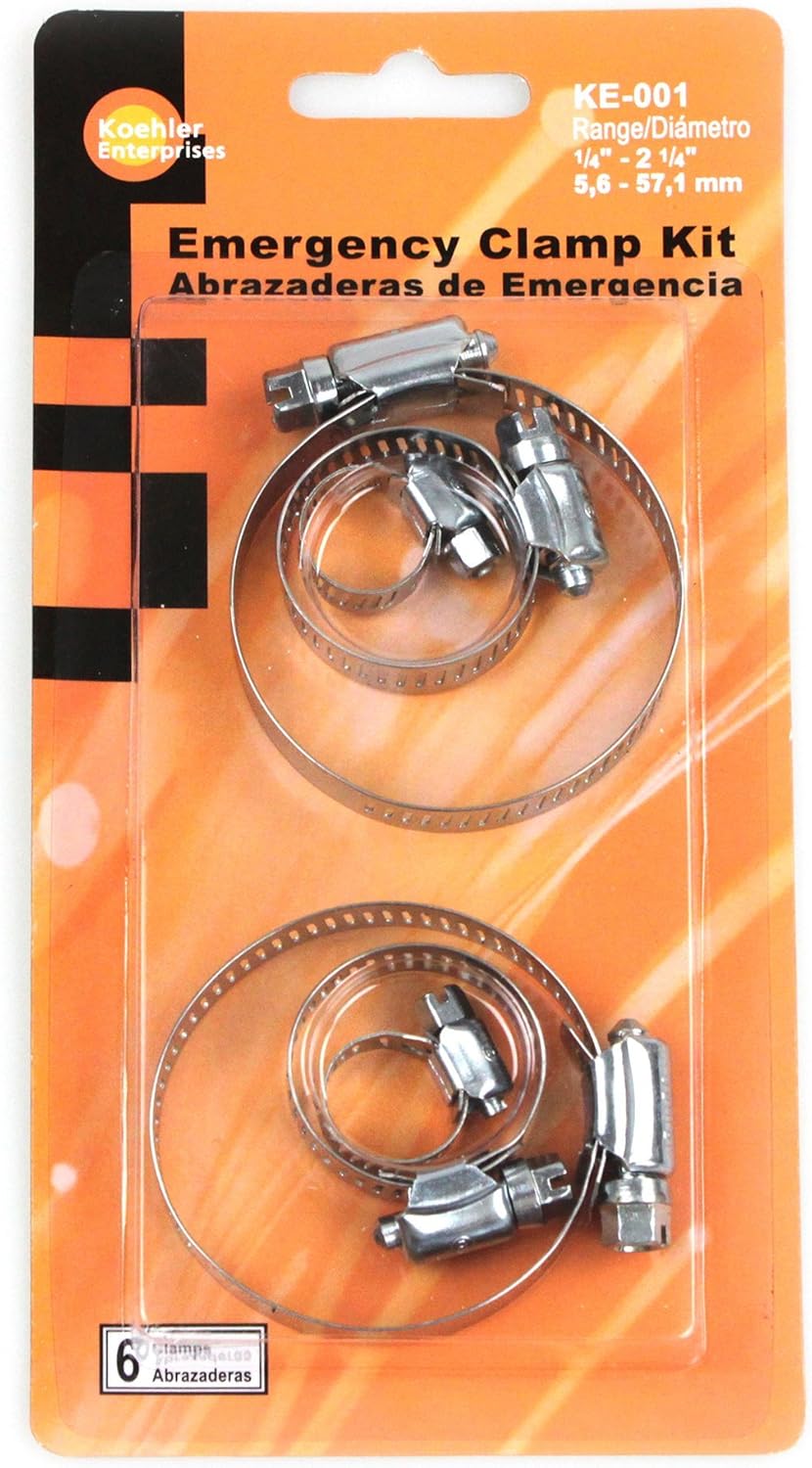 Koehler Enterprises Hose Clamps, Hose Clamp Box of 10, Hose
