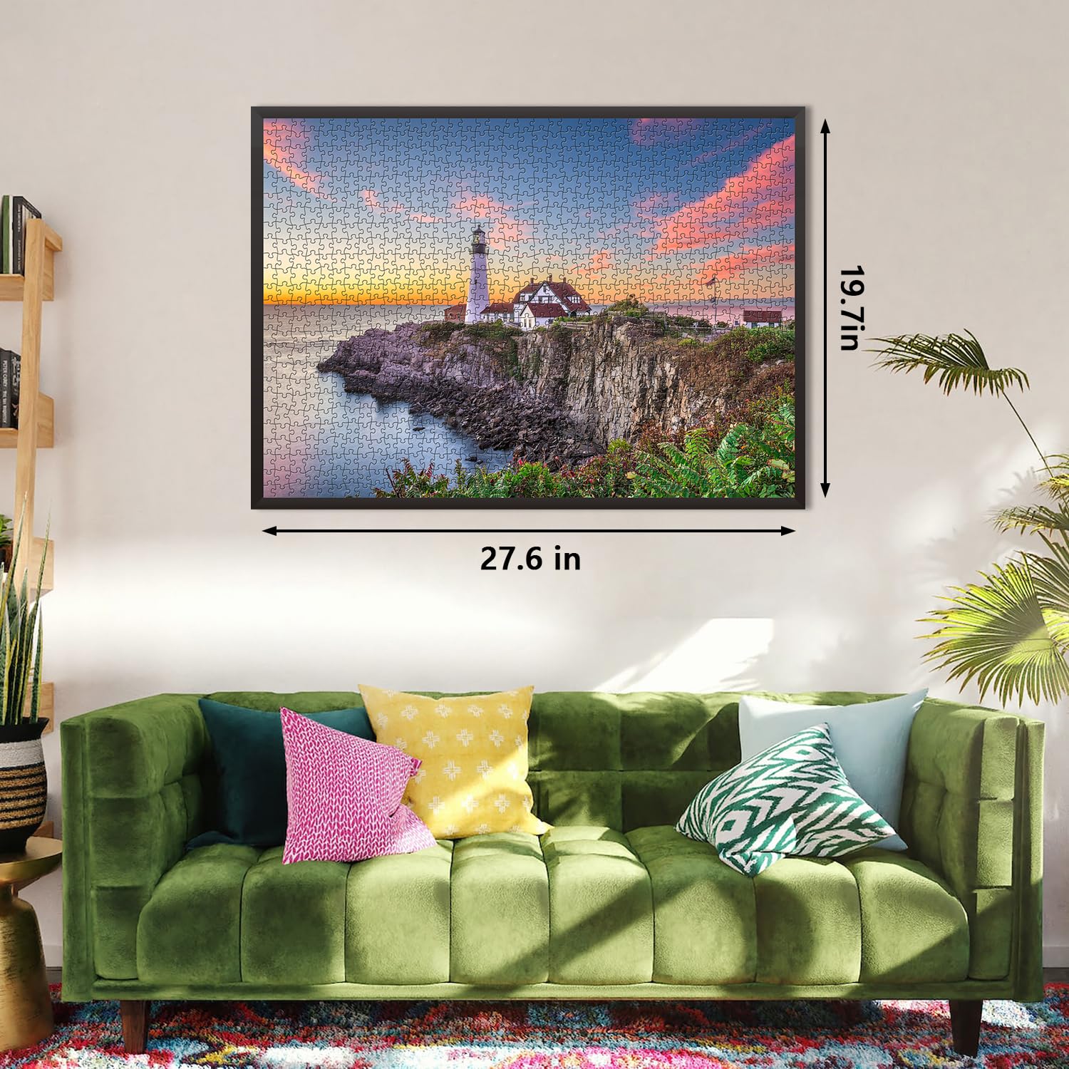 Portland Lighthouse Puzzles for Adults 1000 Pieces, Beach Landscape Nature Puzzle as Lighthouse Decor, Maine Jigsaw Puzzles Scenery - Image 4
