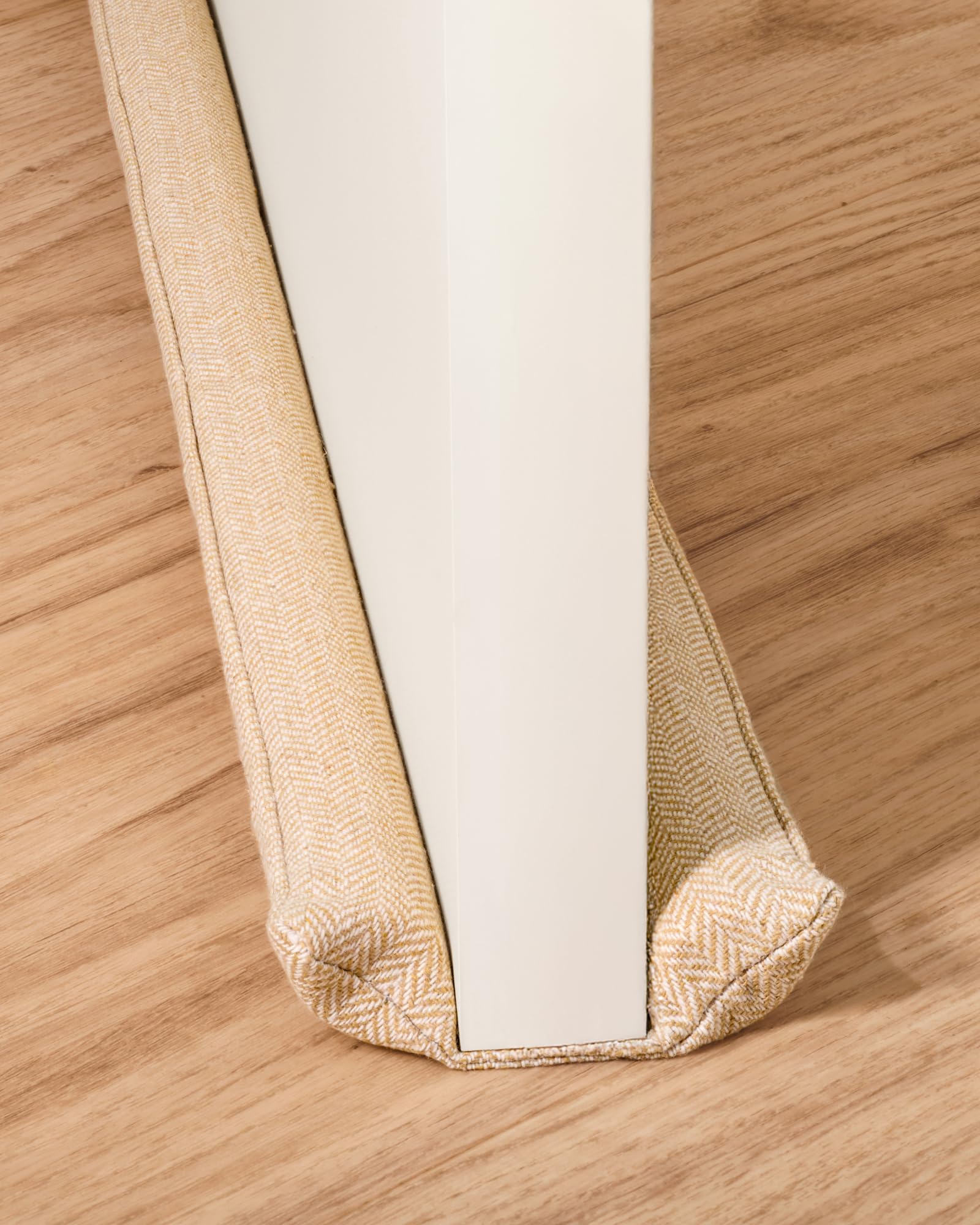 Burlete Protector contra Frío de 70 – 100cm Tejido Lavable - Ahorro de Energía - No Apto para Alfombras - Incluye Bolsa de Almacenamiento - Beige