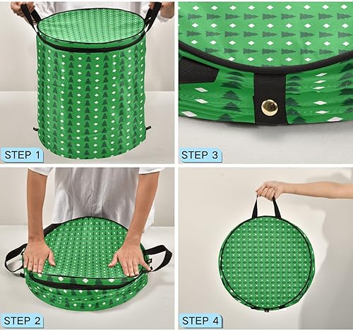 Miniatura 4 de tub medium collapsable baskets organization and storage boxes for sweater Christmas Green Tree St. Patrick's Day Lucky,cestos para ropa sucia