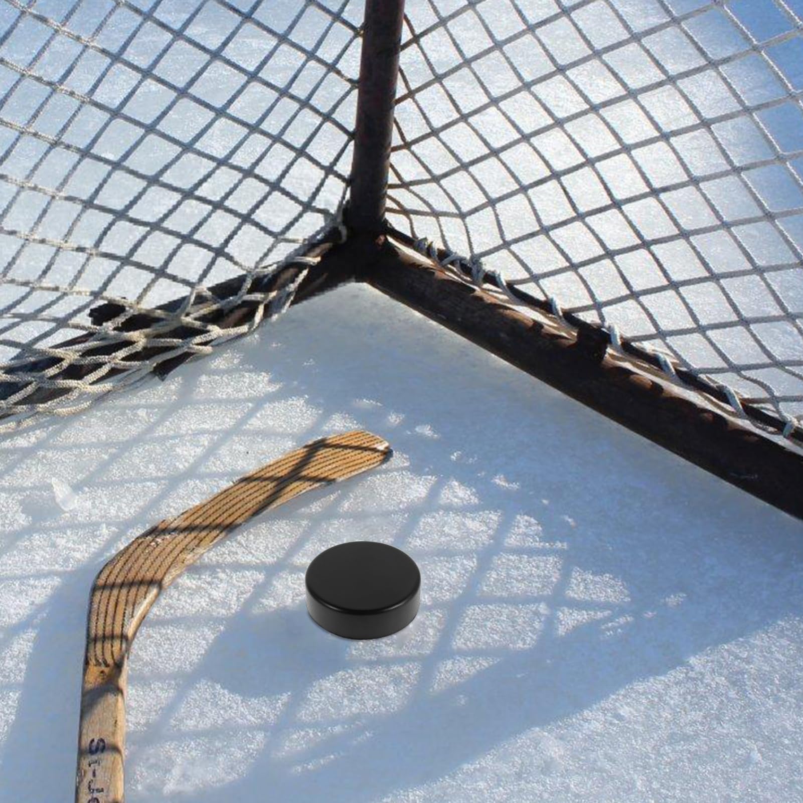 Happyyami Palet de Hockey D’entraînement Noir en PU, Lot de 20 Pièces