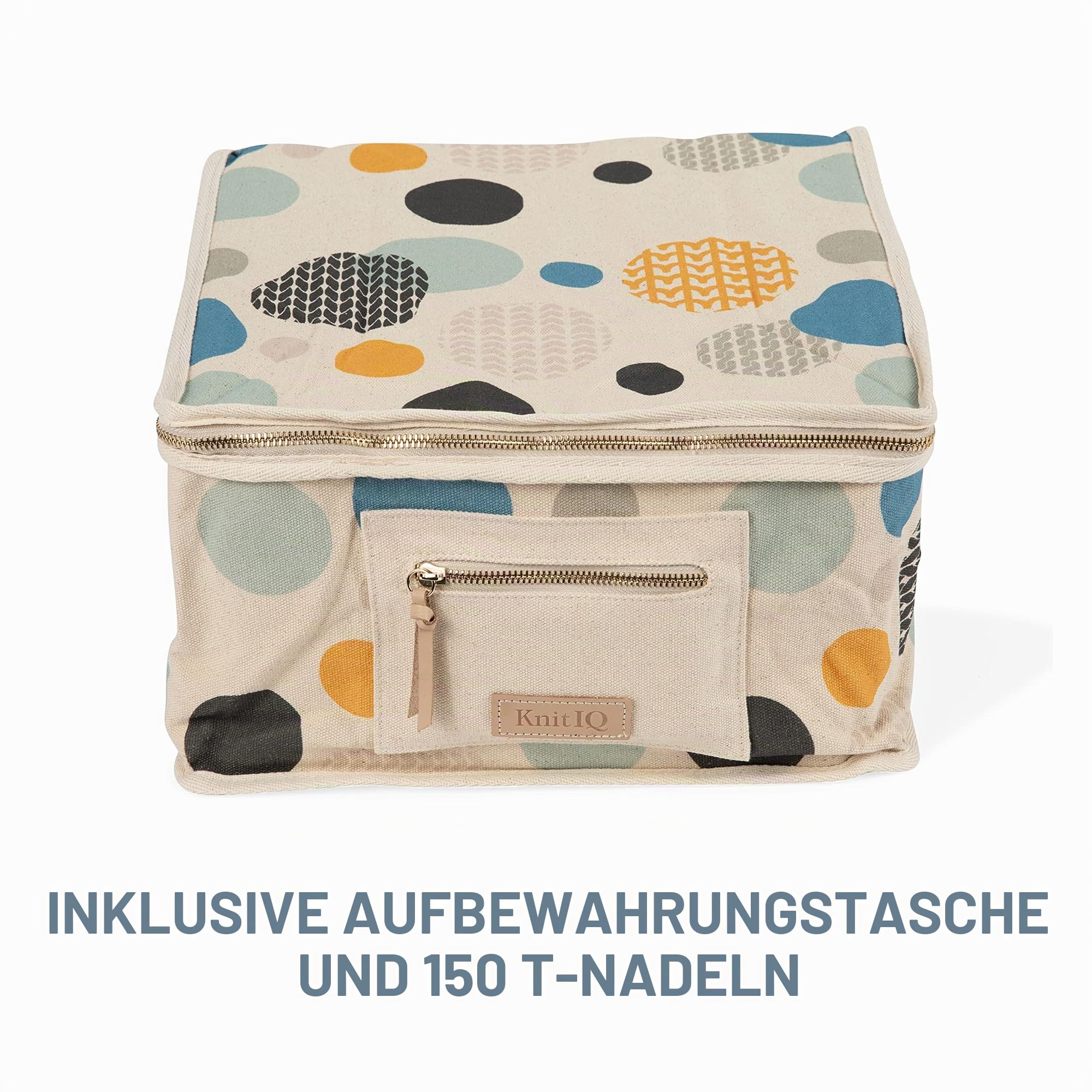 Blockiermatten zum Stricken Premium Häkelset - Extra dicke Blockierbretter mit kreisförmigen Rasterlinien, 150 rostfreie T-Pins in Artisan Dose, Qualität Aufbewahrungstasche - 9 Stück - Artisan