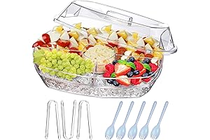 Party Topple Trays for Easy Appetizers Serving on Ice, 15 Inch