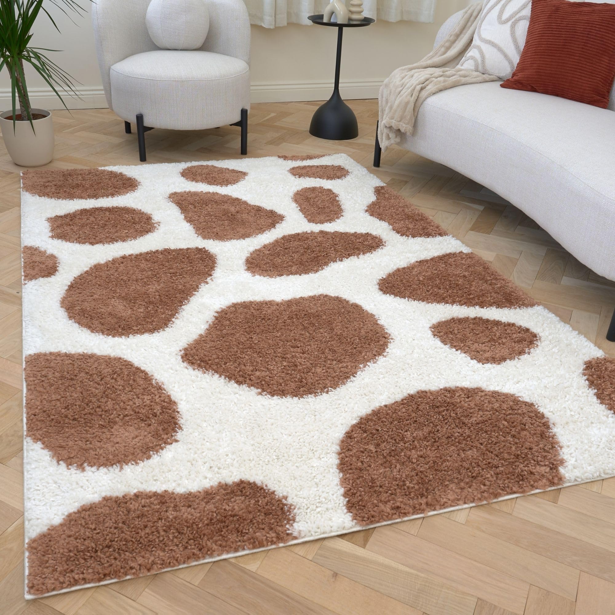 The Rugs Moodi Shaggy Terra Froth Rug - 200X290 Cm