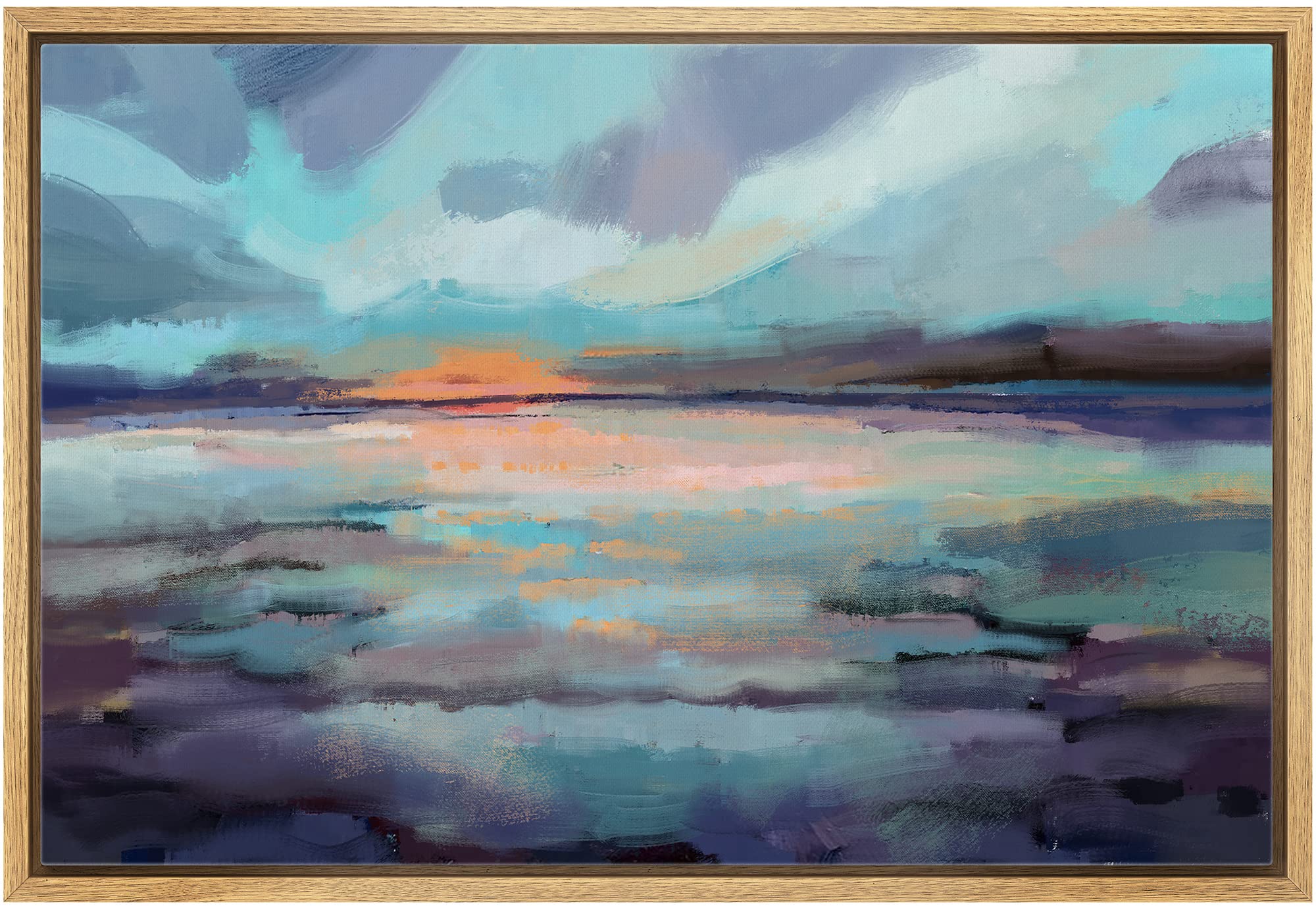 wall26 Watercolor Rising Sun Canvas