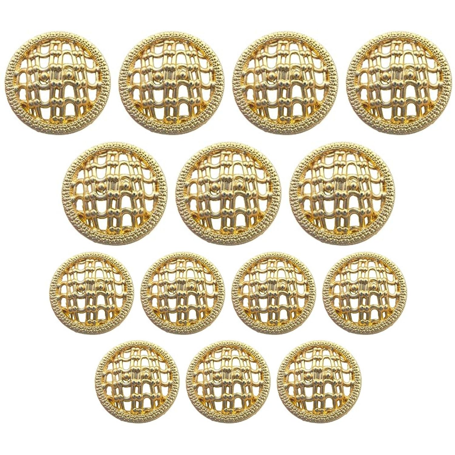 Ani Accessories Gold Net Button for Coat Blazer Suit, Sherwani and Indian Dresses Sports Coat Uniform Jacket Pack of 14-picture-36