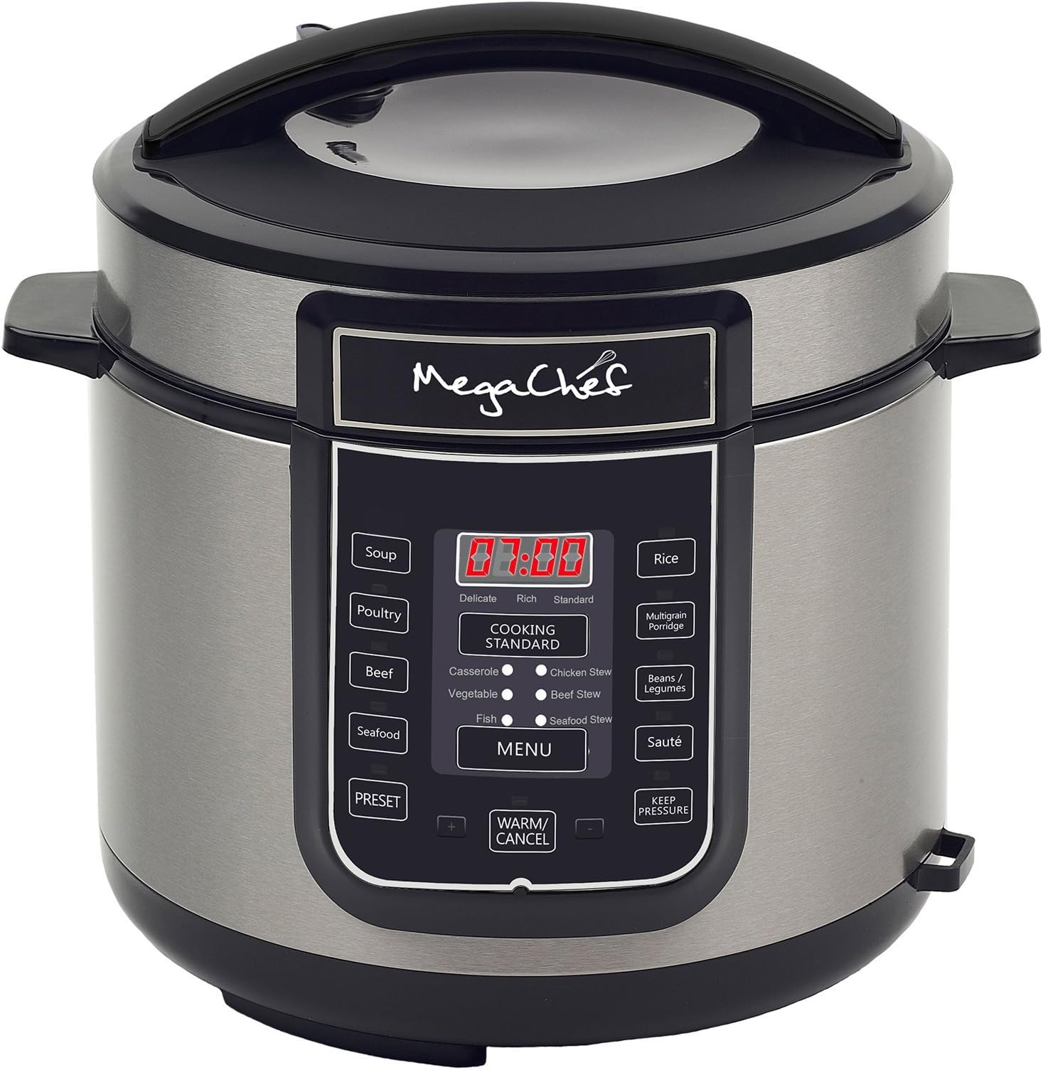 Digital Pressure Cooker with 14 Pre-Set Multi Function Features, 6 quart