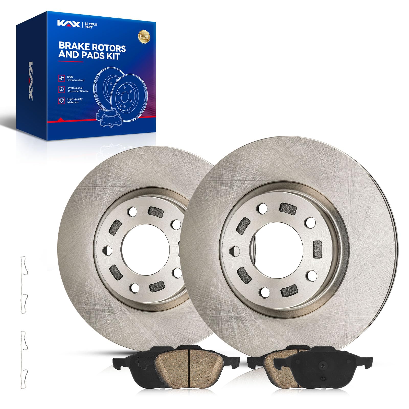 KAX Front Brake Kit Fits 2004-2006 Mazda 3 2.3L, 2007-2009 3 S