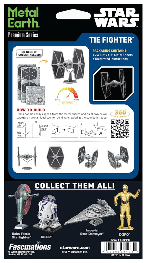 STARWARS  3Dメタルモデルキット STARWARS 3Dメタルモデルキット Amazon | Metal Earth