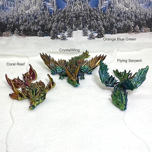 Miniatura 4 de Dragones bebé con huevo de dragón opcional  Cristal articulado bebé, rosa, orquídea, piedra preciosa, juguete para ansiedad para autismo, TDAH