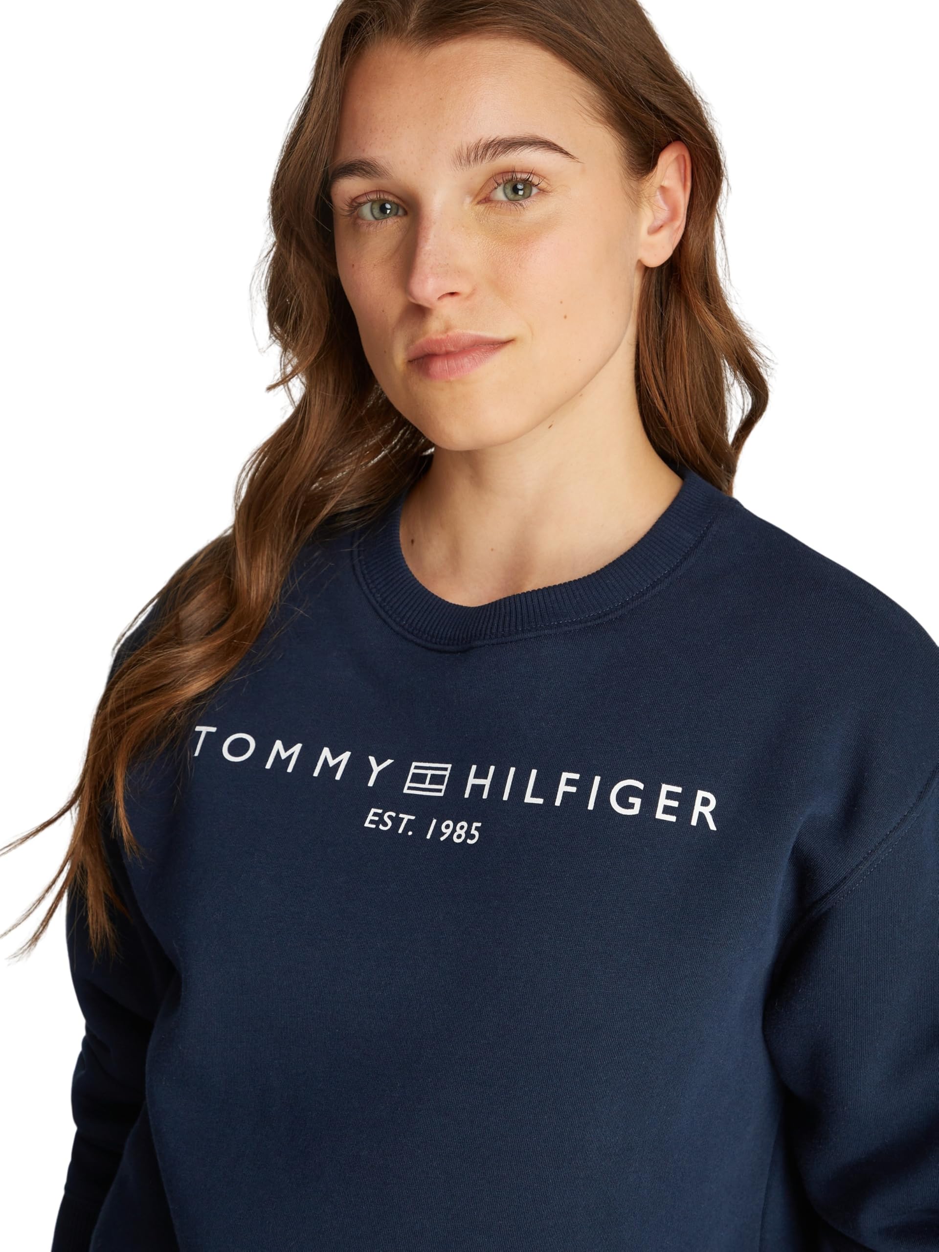 Tommy Hilfiger Damen Sweatshirt ohne Kapuze