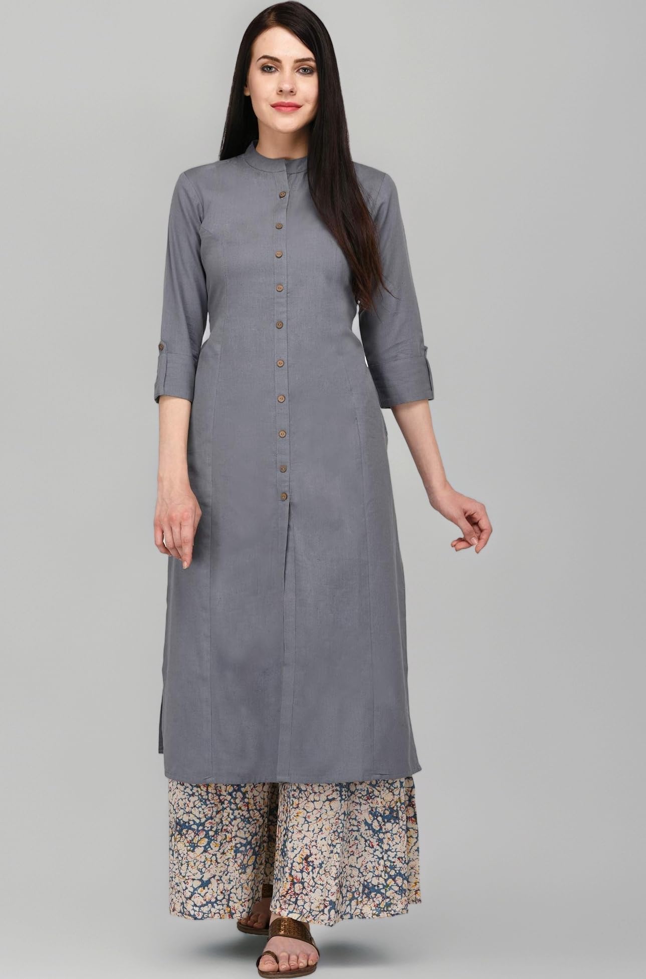 Pistaa's Women's Cotton Solid Readymade Salwar Suit Set